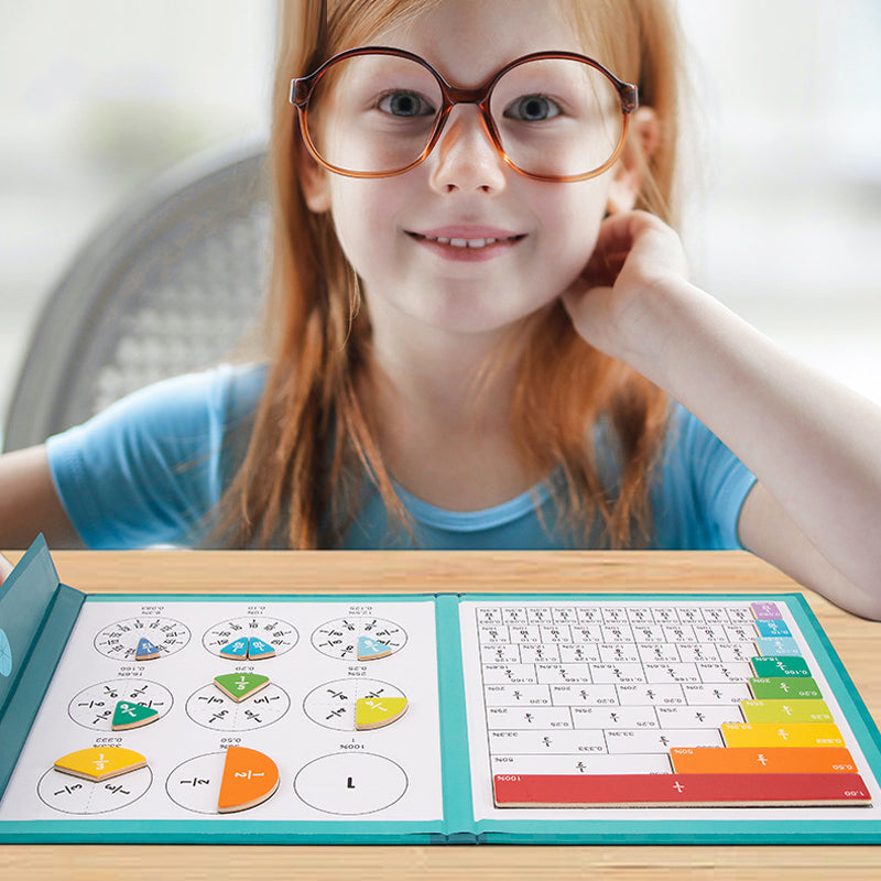 Magnetic Fraction Puzzle Book for Kids™ - Learning Fractions Through Play