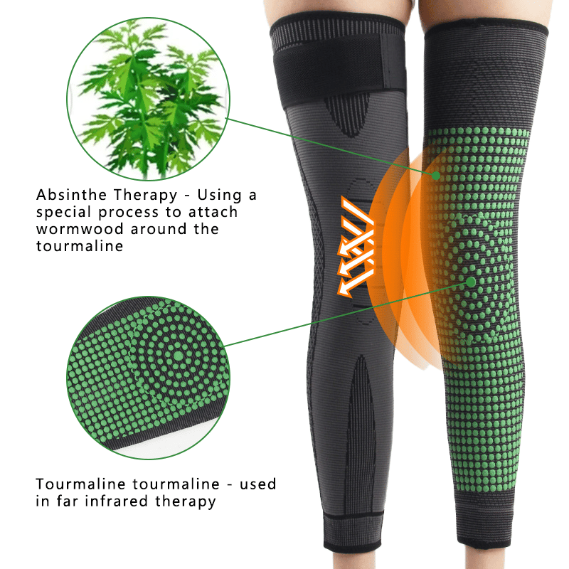Self-heating knee band: fast pain relief