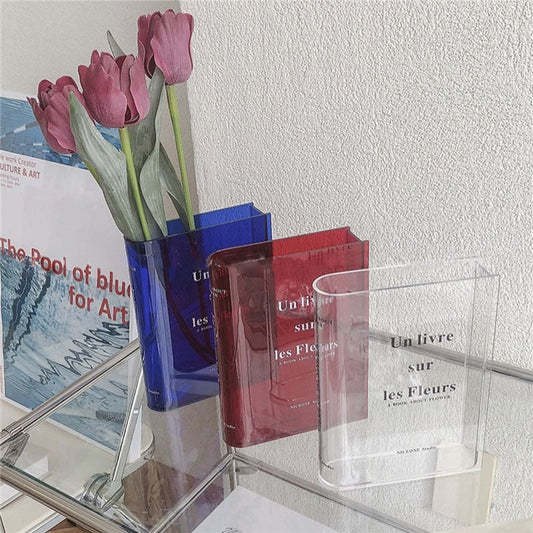 Milovaro - Books About Flowers - Book Vase