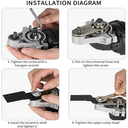 GrindMaster™ | Angle Grinder Conversion Universal Head Set