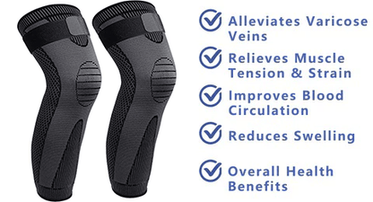 Self-heating knee band: fast pain relief