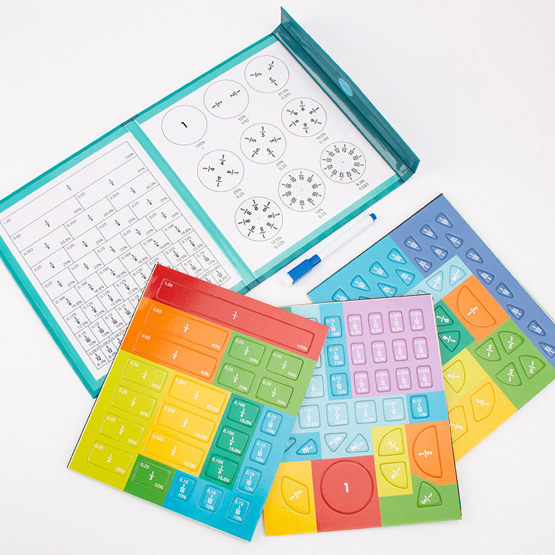 Magnetic Fraction Puzzle Book for Kids™ - Learning Fractions Through Play
