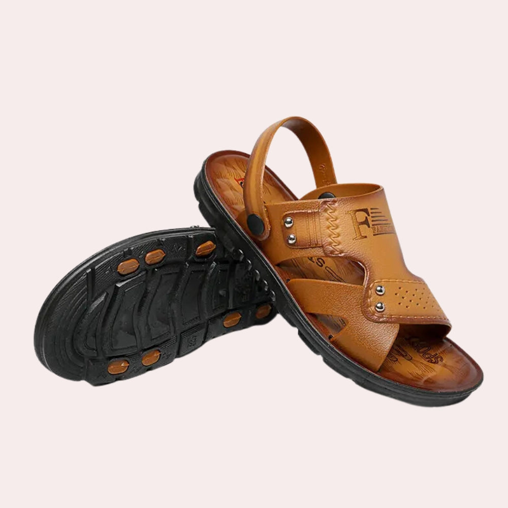Torreah Crafted Men’s Leather Sandals™ — Classic Comfort, Effortless Style