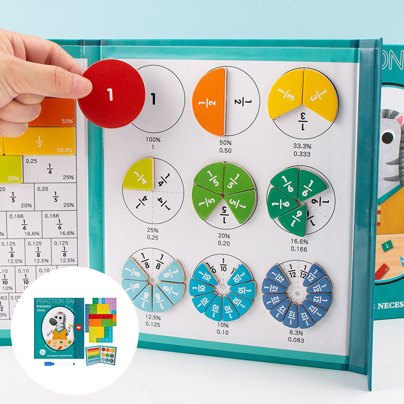 Magnetic Fraction Puzzle Book for Kids™ - Learning Fractions Through Play