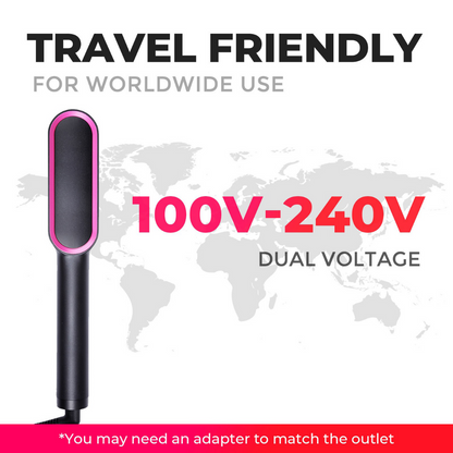 SilkGlide™ Straightening Brush - Smooth and Stylish Hair in Minutes!