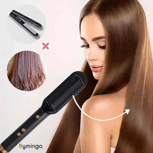 SilkGlide™ Straightening Brush - Smooth and Stylish Hair in Minutes!