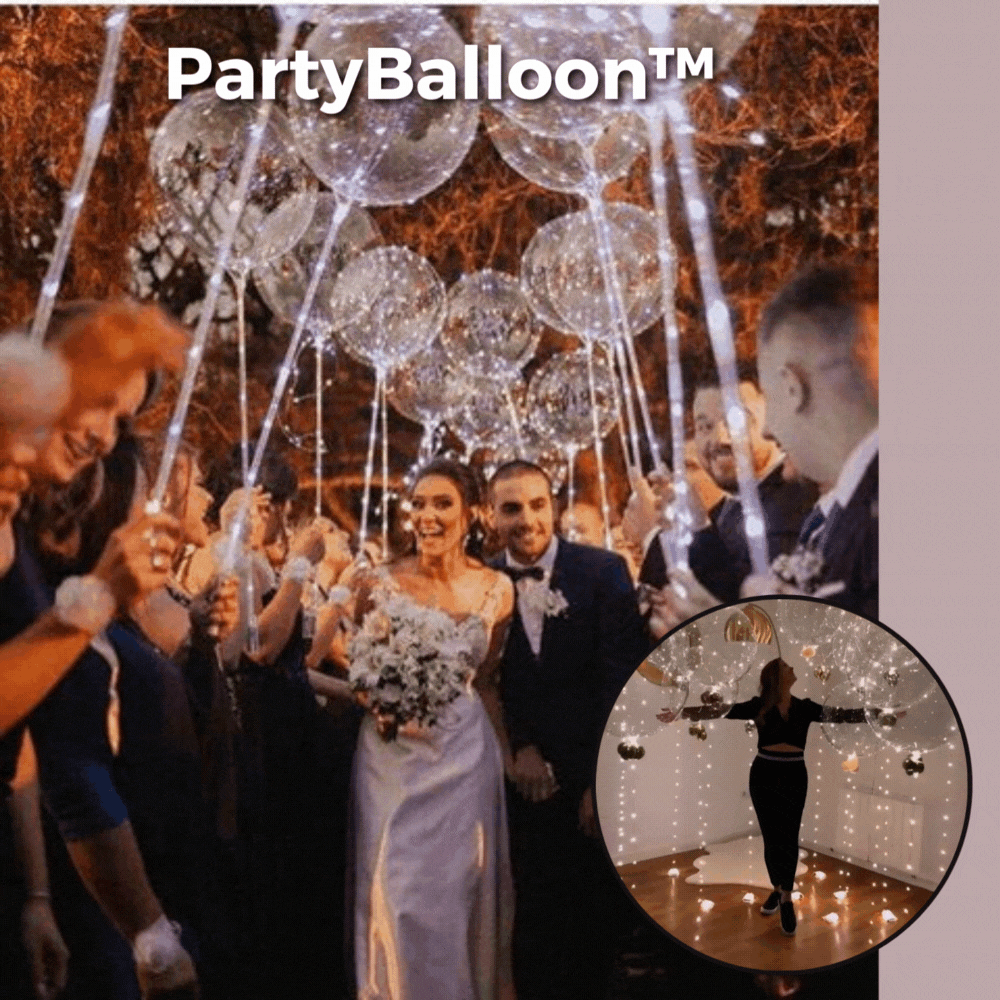 PartyBalloon | Reusable LED balloons (Set of 10 Baloons)
