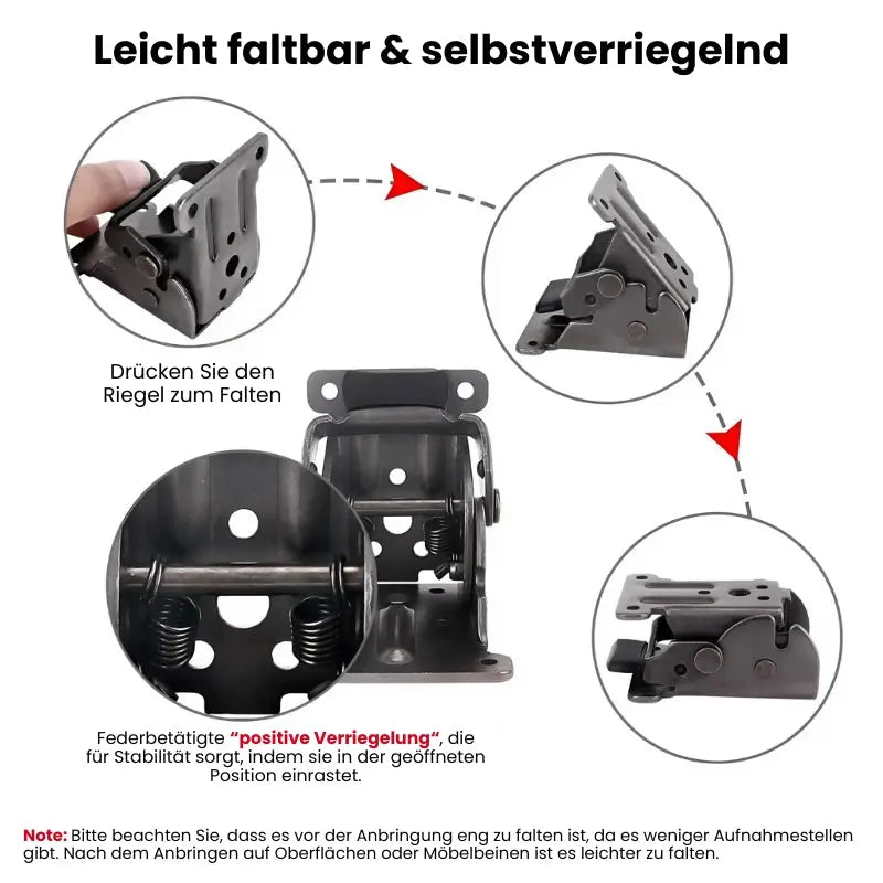 FlipLock™ — Secure Folding Hinges Save Space | 50% Off