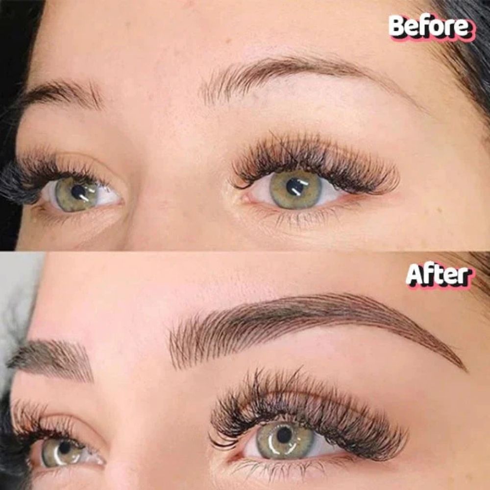 Precision Brow Brush | Ultra-Fine Bristles | Microblading Effect & Ergonomic Handle | Synthetic Materials