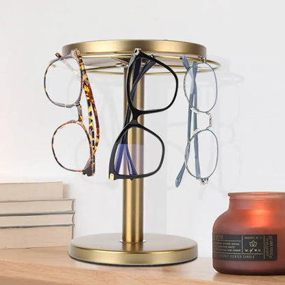 360° Rotatable Glasses Stand – Stylish Organizer for Glasses & Accessories
