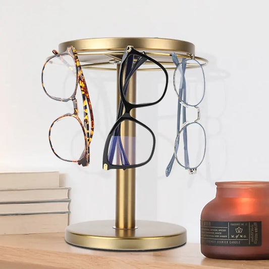 360° Rotatable Glasses Stand – Stylish Organizer for Glasses & Accessories