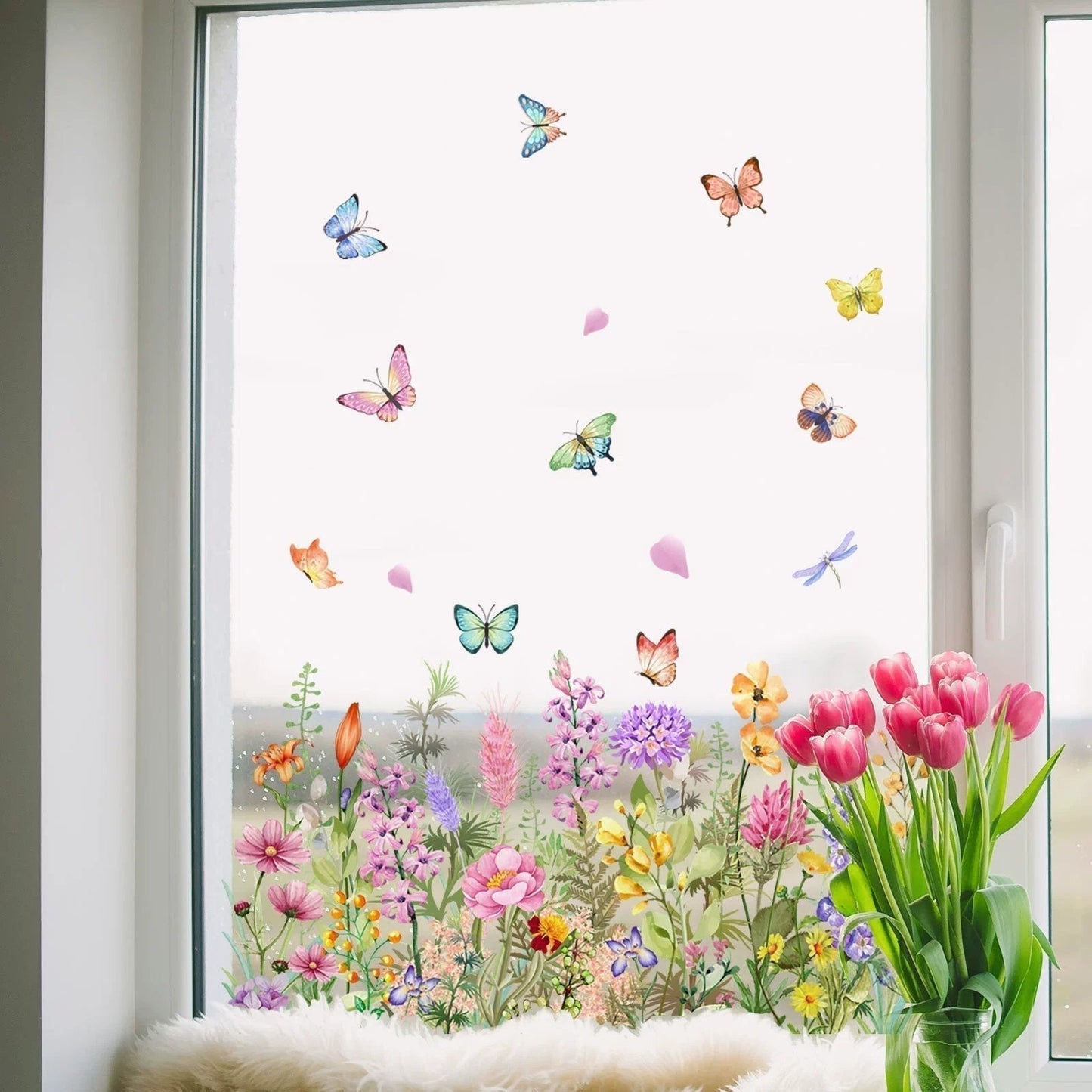 1+1 Free | Colorful Flower Stickers for your Windows!