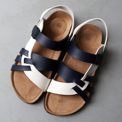 VireoStride™ Leather Sandals — Sleek Comfort, Tailored Fit