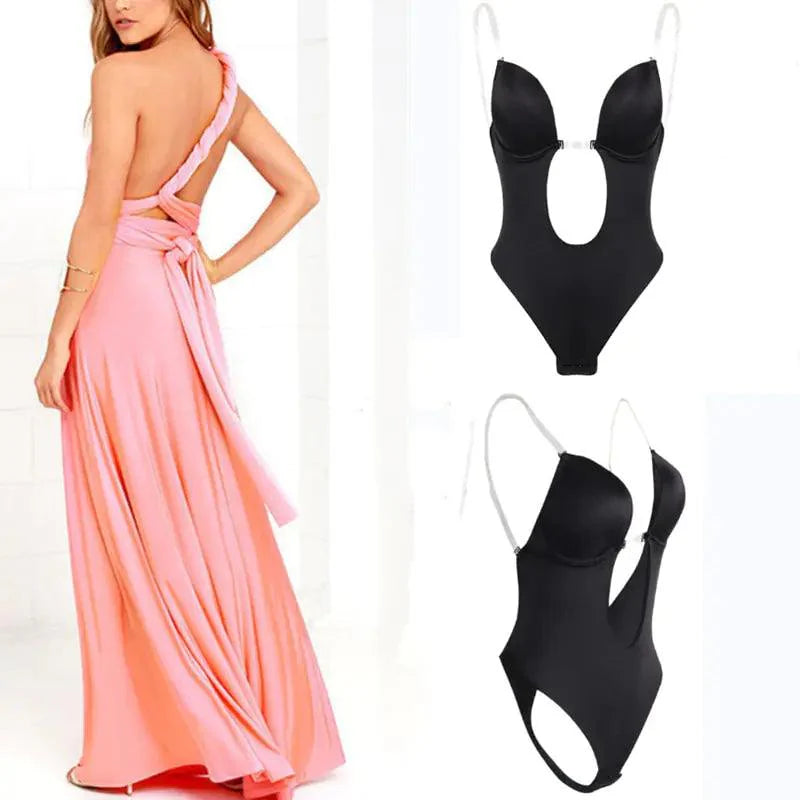 Backless Bra | Invisible Support | Natural Lift & Anti-Slip | Nylon Spandex