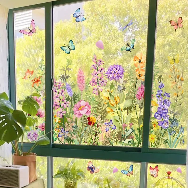 1+1 Free | Colorful Flower Stickers for your Windows!