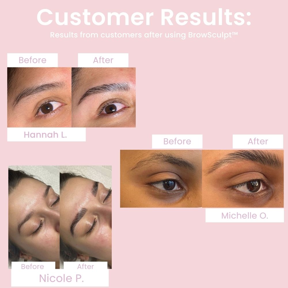 Precision Brow Brush | Ultra-Fine Bristles | Microblading Effect & Ergonomic Handle | Synthetic Materials