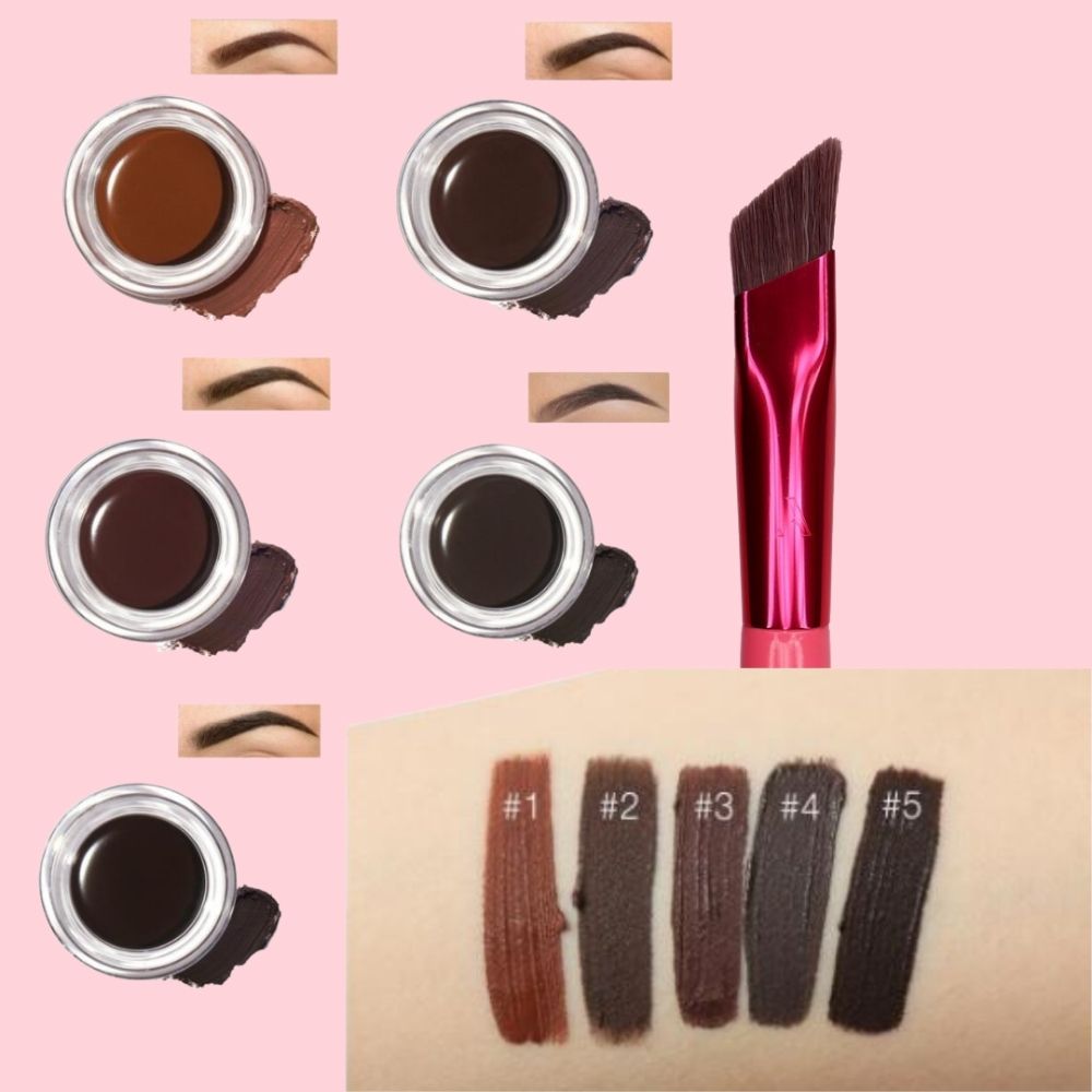 Precision Brow Brush | Ultra-Fine Bristles | Microblading Effect & Ergonomic Handle | Synthetic Materials