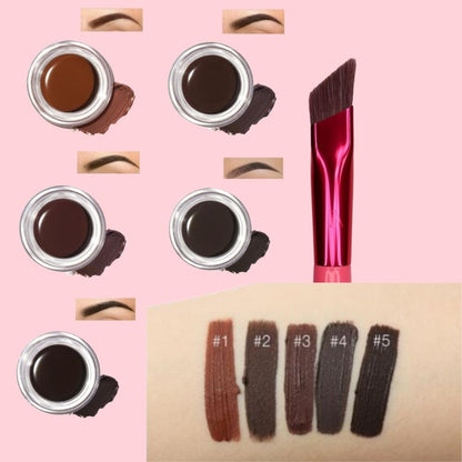 Precision Brow Brush | Ultra-Fine Bristles | Microblading Effect & Ergonomic Handle | Synthetic Materials