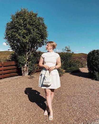 Aurora - Cap Sleeve Flattering Dress
