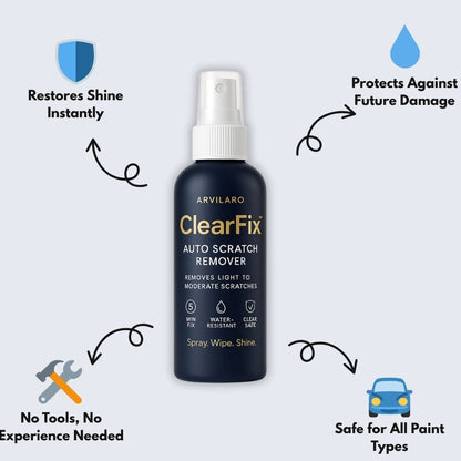 Car Scratch Remover | Nano-Polishing Formula | Removes Light to Moderate Scratches | Safe for All Paint Types